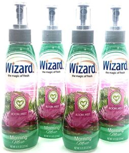 wizard room mist morning mist 4x air freshener spray bottles