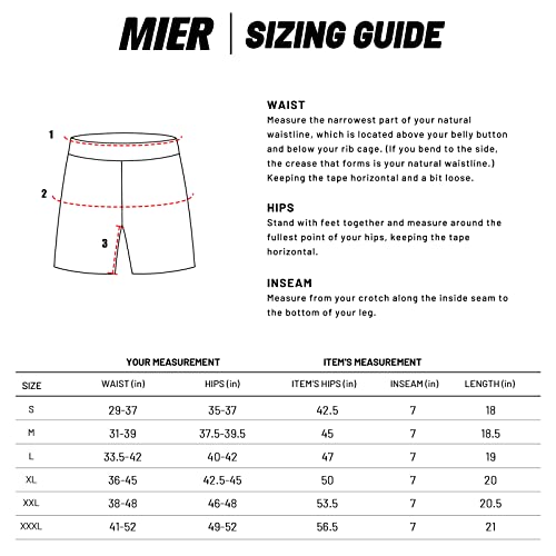 MIER Men's Quick Dry Running Shorts with Zipper Pocket, Elastic Waist Athletic Workout Exercise Fitness Shorts, 7 Inch, Dark Grey, Large