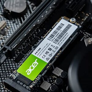 acer FA100 256GB SSD - M.2 2280 PCIe Gen3 x 4 NVMe Interface, 8 Gb/s, 3D NAND Internal Solid State Hard Drive Up to 1950 MB/s - BL.9BWWA.118