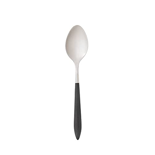 Bugatti ASBN00407 Ares Spoon, Black, 6.0 inches (15.3 cm), Coffee Spoon, Dishwasher Safe