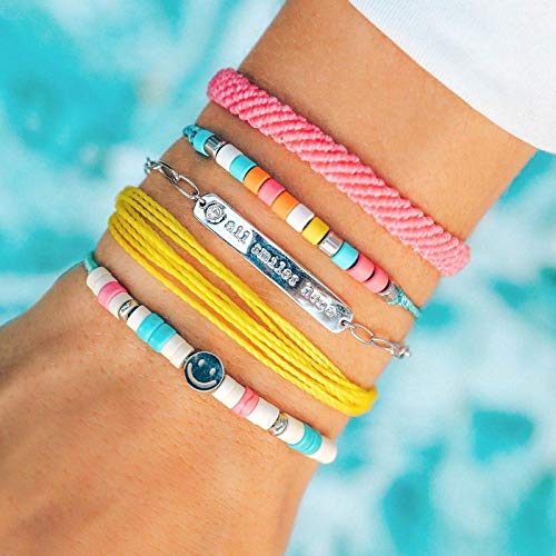 Pura Vida Charli D'Amelio Bracelet Style Pack - Adjustable Bands, Assorted Designs - Set of 5