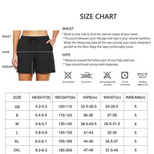 Willit Women's 5" Hiking Shorts Golf Athletic Outdoor Shorts Quick Dry Workout Summer Water Shorts with Pockets Sage Green M