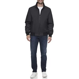 Calvin Klein Men's Winter Coats-Sherpa-Lined Hooded Soft Shell Jacket, Jet Black, Large