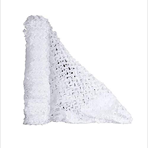 ZEYIJINCHUKOU White Camouflage Net for Hunting Decoration Outdoor Camping Awning Sunshade Shooting Outdoor CS (6X10M)