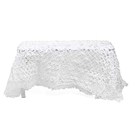 ZEYIJINCHUKOU White Camouflage Net for Hunting Decoration Outdoor Camping Awning Sunshade Shooting Outdoor CS (6X10M)