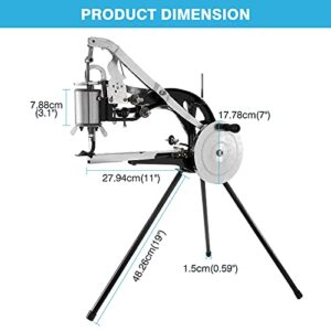 IRONWALLS Leather Cobbler Manual, Heavy Duty Hand Shoe Repair Mending Sewing Machine with Needles, Leather Stitching Sewing Machine for Canvas Cotton Linen, Bags, Cloths, Tents