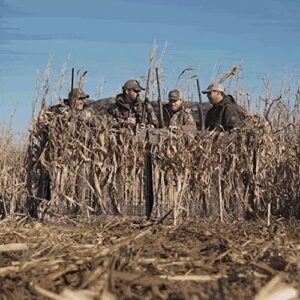 Drake Waterfowl Ghillie 4-Man Blind with No-Shadow Dual Action Top Mossy Oak Shadow Grass Habitat