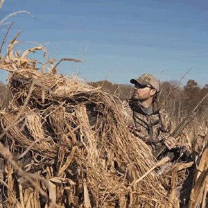 Drake Waterfowl Ghillie 4-Man Blind with No-Shadow Dual Action Top Mossy Oak Shadow Grass Habitat