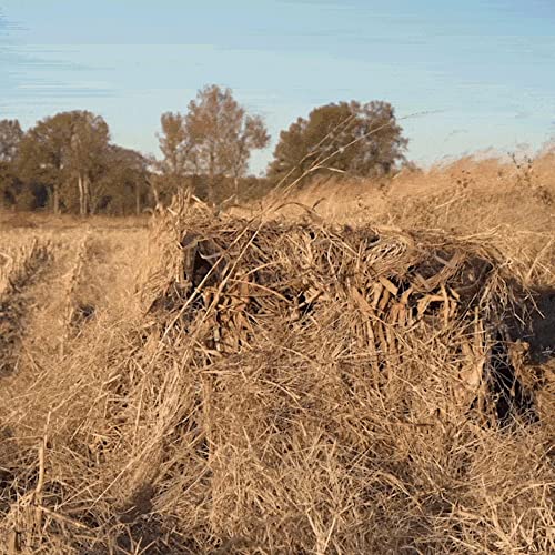 Drake Waterfowl Ghillie 4-Man Blind with No-Shadow Dual Action Top Mossy Oak Shadow Grass Habitat