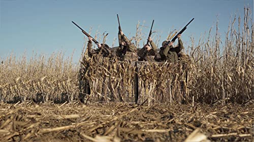 Drake Waterfowl Ghillie 4-Man Blind with No-Shadow Dual Action Top Mossy Oak Shadow Grass Habitat