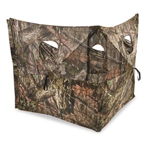 guide gear dual hub turkey hunting ground blind, 1-2 person tent, duck, deer hunting gear equipment accessories, mossy oak break up country, 36"x 36", mossy oak break-up country