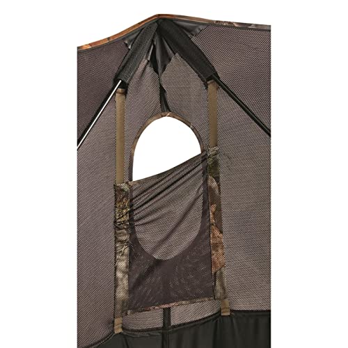 Guide Gear Dual Hub Turkey Hunting Ground Blind, 1-2 Person Tent, Duck, Deer Hunting Gear Equipment Accessories, Mossy Oak Break Up Country, 36"x 36", Mossy Oak Break-Up Country