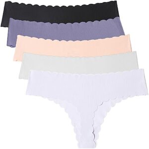 wetopkim women seamless thongs panties cotton breathable stretch t-back solid color briefs underwear