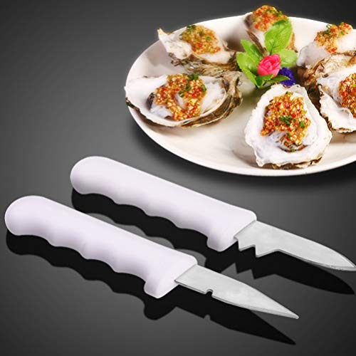 Hemoton Pro Tools Scallop T Tool 2pcs Oyster Shuckers Opener Seafood Clam Opener Cutters Scallops Shellfish Cutters Kitchen Gadgets Tools T Tool T Tool T Tool T Tool T Tool Crab Tools