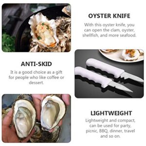 Hemoton Pro Tools Scallop T Tool 2pcs Oyster Shuckers Opener Seafood Clam Opener Cutters Scallops Shellfish Cutters Kitchen Gadgets Tools T Tool T Tool T Tool T Tool T Tool Crab Tools