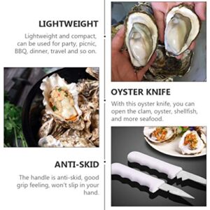 Hemoton Pro Tools Scallop T Tool 2pcs Oyster Shuckers Opener Seafood Clam Opener Cutters Scallops Shellfish Cutters Kitchen Gadgets Tools T Tool T Tool T Tool T Tool T Tool Crab Tools