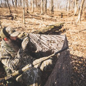 The Grind Knee Blind, Collapsible Quick Setup and Take-Down Run-and-Gun Turkey Blind, Mossy Oak Bottomland Camo