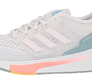 adidas Women's EQ21 Running Shoe, Dash Grey/Almost Pink/Acid Red, 8