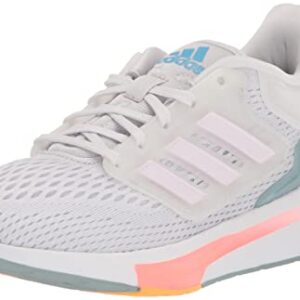 adidas Women's EQ21 Running Shoe, Dash Grey/Almost Pink/Acid Red, 8