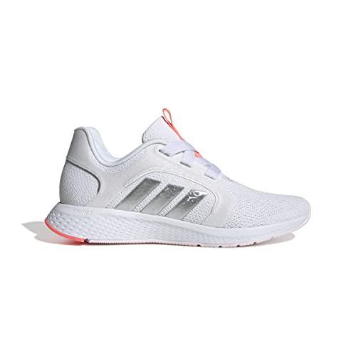 adidas Women's Edge Lux 5 Running Shoe, White/White/Acid Red, 9.5