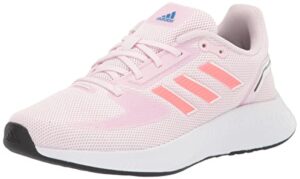 adidas women's runfalcon 2.0 running shoe, almost pink/turbo/white, 9