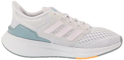 adidas Women's EQ21 Running Shoe, Dash Grey/Almost Pink/Acid Red, 6