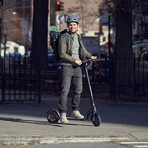 Jetson Knight Adult Electric Scooter, LCD Display, Removeable Rechargeable Battery, Thumb Throttle, Easy-Folding Mechanism, Up To 20 MPH, Range of up to 16 Miles, Ages 12+, Black, JKNGH1-BLK