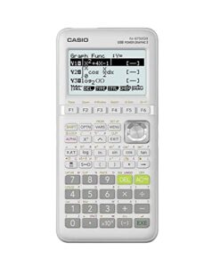 casio fx-9750giii white graphing calculator (fx-9750giii-we), 4 aa batteries required. (included) small