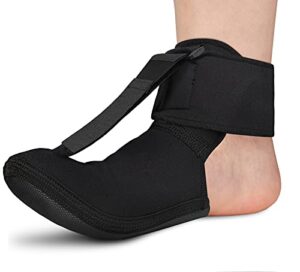 onebrace plantar fasciitis night splint sock - soft stretching boot splint for aching feet & heel relief，achilles tendonitis foot support brace for right or left foot（small）