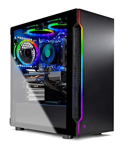 Skytech Shadow 3.0 Gaming PC Desktop - AMD Ryzen 5 3600 3.6GHz, RTX 3060 Ti 8GB GDDR6, 16GB DDR4 3200, 1TB NVMe SSD, 600W Gold PSU, RGB Fans, AC WiFi, Windows 10 Home 64-bit…