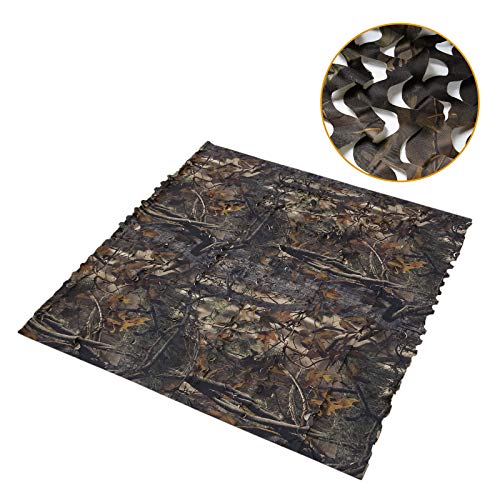 UNISTRENGH Camo Hunting Blinds Military Camouflage Netting for Photography Background Decoration Sunshade Camping Shooting (New Leaf Camouflage)