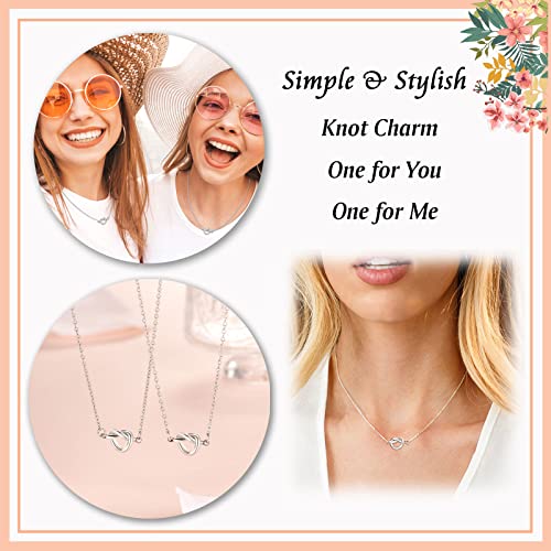 Best Friend Friendship Gifts for Women Best Friends Knot Friendship Necklace for 2 Teen Girls Jewelry, Teenage Girls Gifts Ideas Year Old Girls Birthday Christmas Gifts for Teen Girl Gifts BFF Friend Sisters, Cute Things for Teen Girls Trendy Stuff