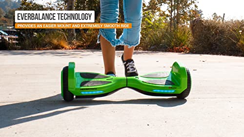 Razor Hovertrax Brights with LED Lights, EverBalance Technology, UL2272 Certified Self-Balancing Hoverboard Scooter for Kids Age 8+, for Riders up to 110 lbs