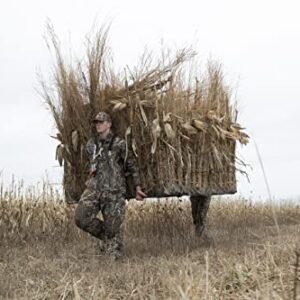 Avian-X G-Blind 4-Person Hunting Blind | Unique G-Shaped Frame Waterfowl Blind in Mossy Oak Shadow Grass Habitats Camo