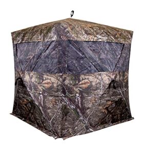 ameristep pro series extreme view hub blind | 3-person hunting blind in mossy oak country dna camo