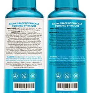 Biotin Shampoo and Conditioner Set with Castor Oil Sulfate Free for Men and Women - With Shea to Promote Intense Moisture for Hair