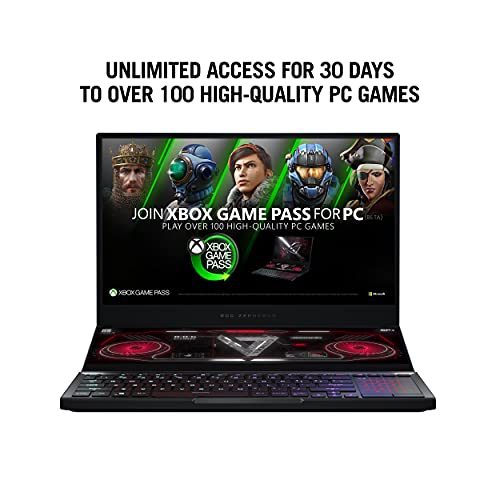 ASUS ROG Zephyrus Duo SE 15 Gaming Laptop, 15.6” 300Hz FHD IPS Type Display, NVIDIA GeForce RTX 3080, AMD Ryzen 9 5900HX, 32GB DDR4, 1TB PCIe SSD, Per-Key RGB Keyboard, Windows 10 Pro, GX551QS-XS98