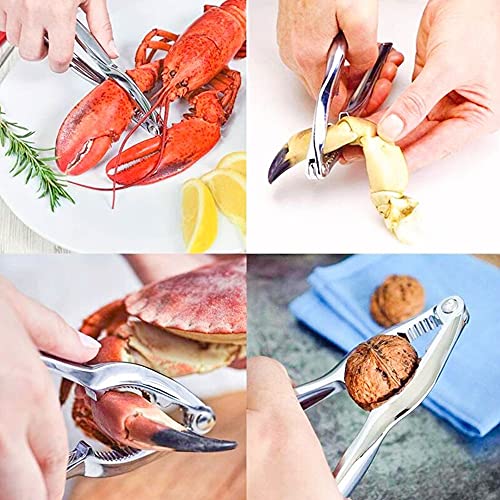 26 PCS Seafood Tools Include Crab Crackers, Seafood Scissors, Lobster Sheller, Crab Hammer,and Shellfish Forks,Nutcracker Set