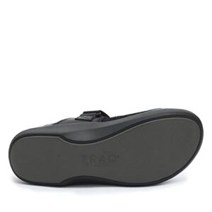 TRAQ by Alegria Womens Qutie Black Multi Smart Walking Shoe 8-8.5 M US