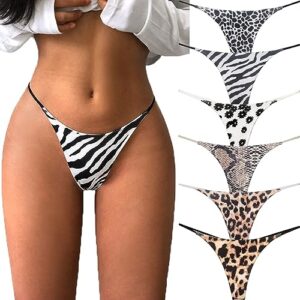 vissay women's thong，t back low waist panties cotton seamless underwear sexy g-string bikini thong(m)
