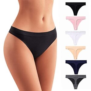 6 pack no show thong pack for women thongs for women seamless thongs for women pack thong underwear women multicolor