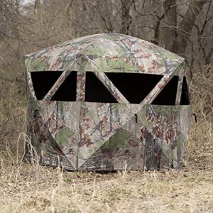 Barronett Blinds® Feather Five, Portable Hunting Blind, Huge Interior, Lightweight, 4-Person, Bloodtrail® Backwoods, 72” x 84” x 84”, FF500BW