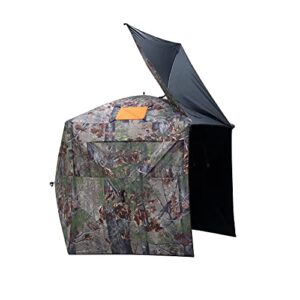 Barronett Blinds® Feather Five, Portable Hunting Blind, Huge Interior, Lightweight, 4-Person, Bloodtrail® Backwoods, 72” x 84” x 84”, FF500BW