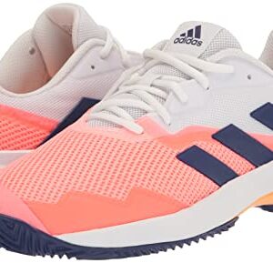 adidas Women's Courtjam Control Tennis Shoe, Acid Red/Legacy Indigo/Turbo, 7.5