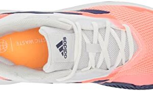 adidas Women's Courtjam Control Tennis Shoe, Acid Red/Legacy Indigo/Turbo, 7.5