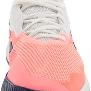 adidas Women's Courtjam Control Tennis Shoe, Acid Red/Legacy Indigo/Turbo, 7.5