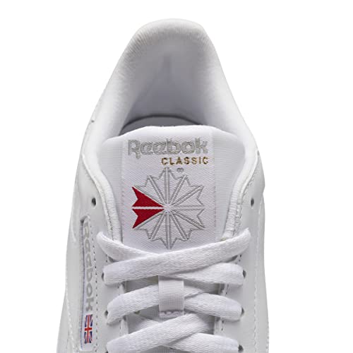 Reebok unisex adult Classic Leather Sneaker, Ftwr White/Pure Grey 3/ Rubber Gum-03, 11.5 Women 10 Men US