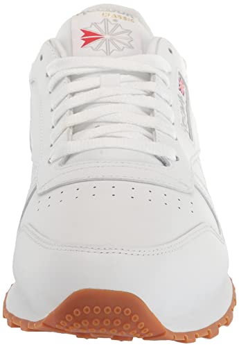 Reebok unisex adult Classic Leather Sneaker, Ftwr White/Pure Grey 3/ Rubber Gum-03, 11.5 Women 10 Men US