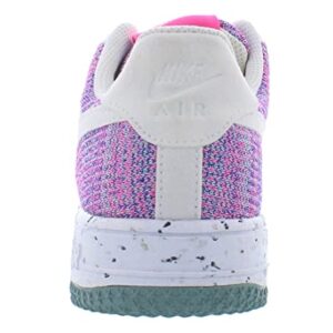 Nike Women's Air Force 1 Crater Low Flyknit Shoes, Fuchsia Glow White Pink Blast Violet, 7