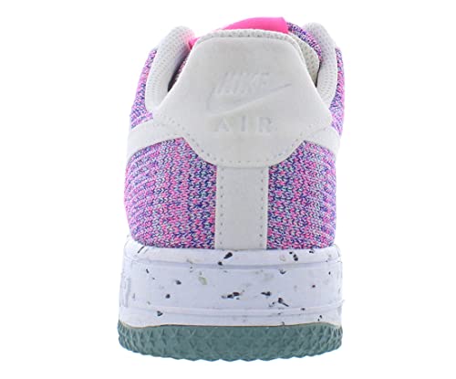 Nike Women's Air Force 1 Crater Low Flyknit Shoes, Fuchsia Glow White Pink Blast Violet, 7